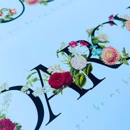 Charming Floral Bridesmaid Proposal Card - Perfect Way to Ask Your Besties!"