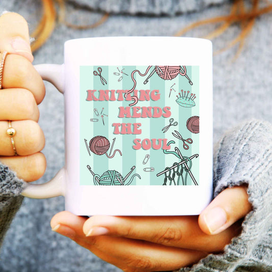 Cosy Knitting Coffee Mug for Craft Lovers – Sip in Style